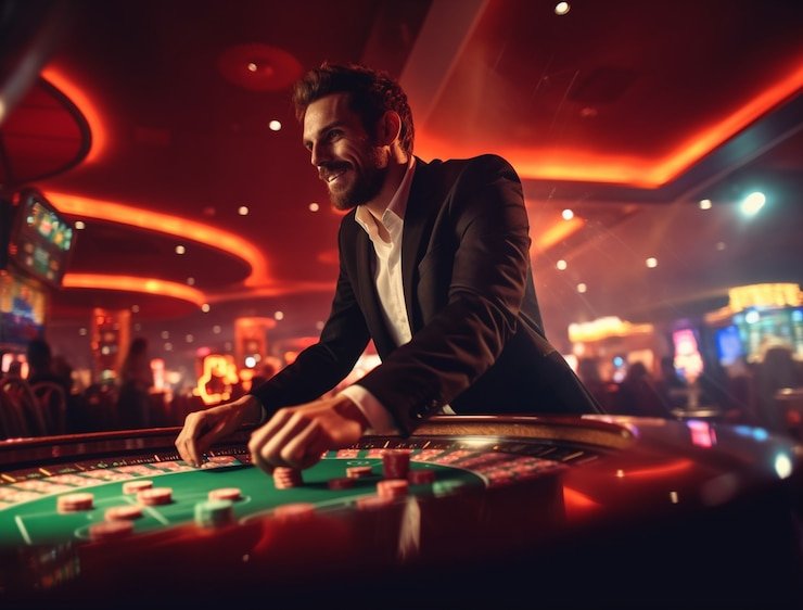 Antarmuka live-dealer blackjack manaplay dengan dealer profesional